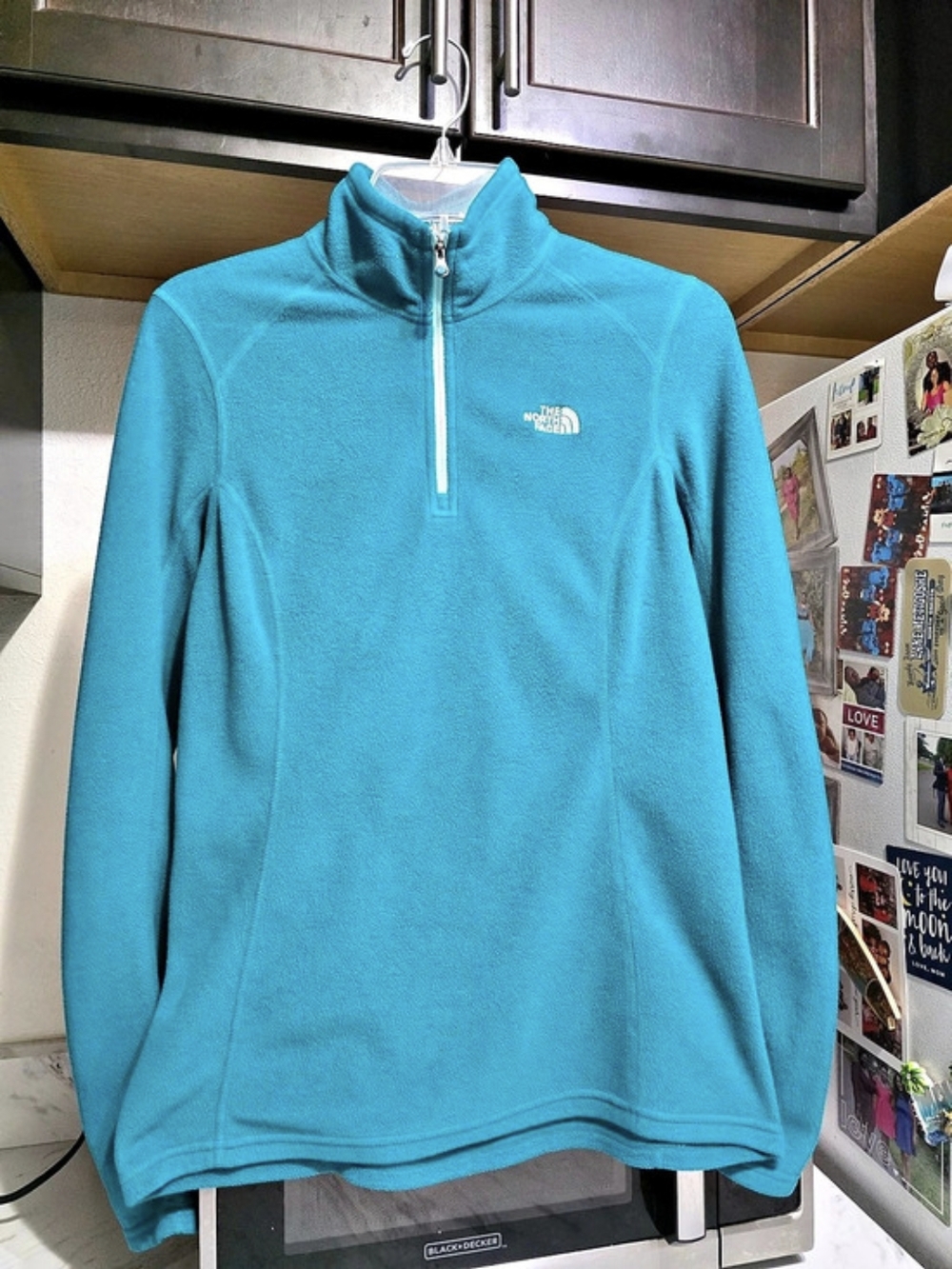 The North Face TKA 100 Glacier 1/4 Zip Fleece Pullover Women's Blue Medium
